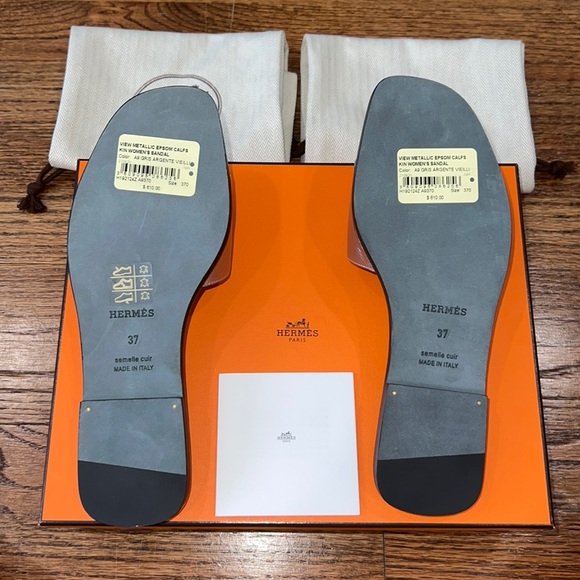 HERMES Calfskin View Sandals - Full Set - Picture 2 of 10